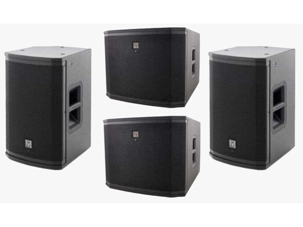 Electro-Voice ZLX-15 tops with ETX-15SP powered subwoofers for rent in Mykonos